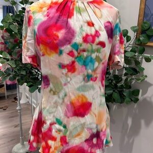 Kate Spade floral blouse size 8